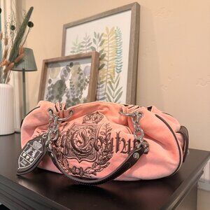 Juicy Couture pink and brown vintage bag